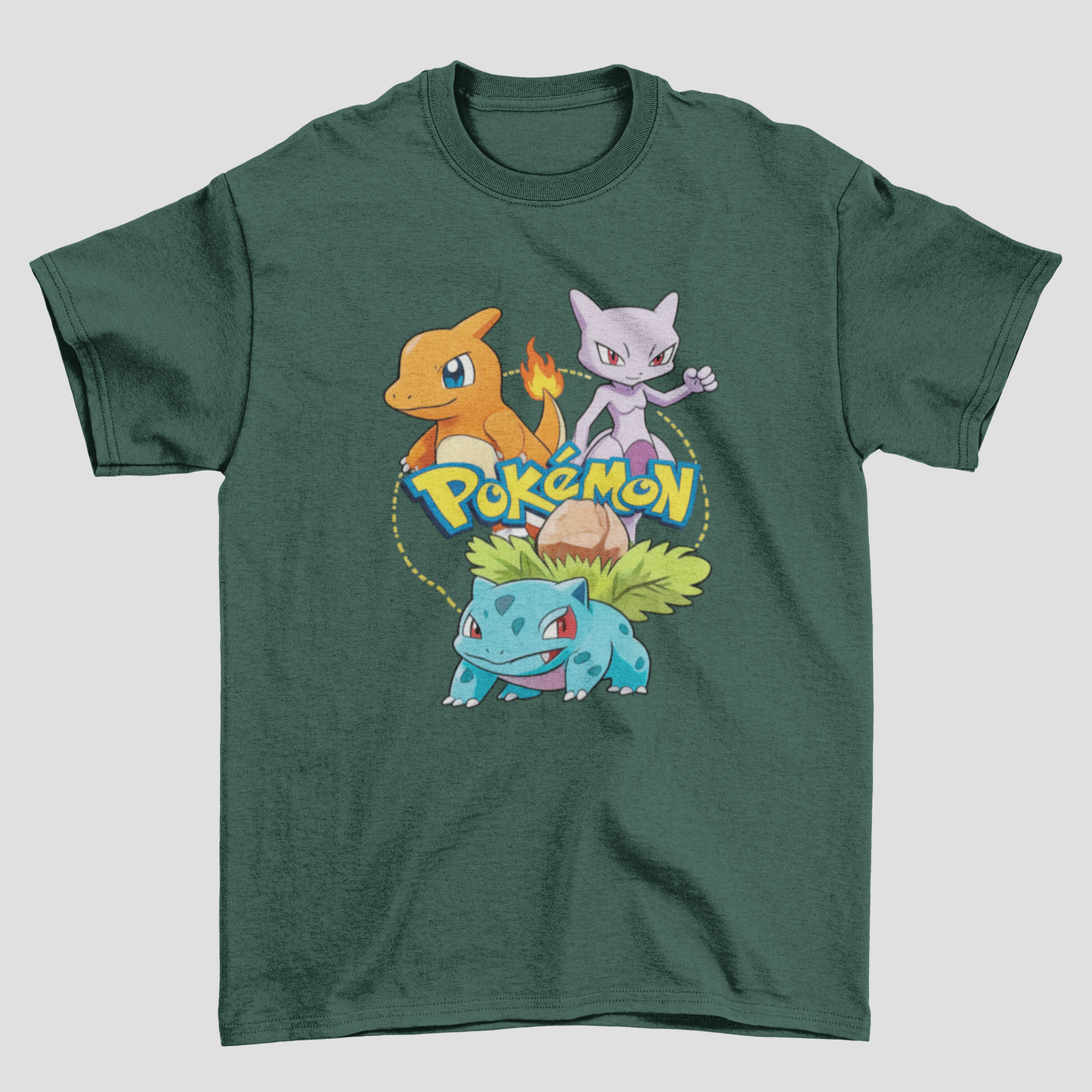 Camiseta Básica Unissex Pokemon Personagens Mood