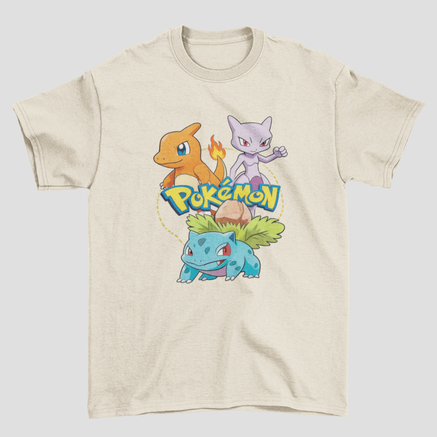 Camiseta Básica Unissex Pokemon Personagens Mood