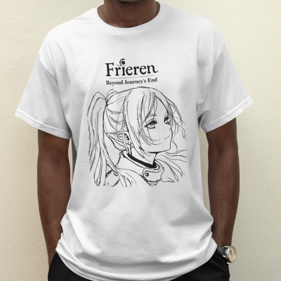 Camiseta Básica Unissex Frieren Illustration