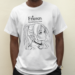 Camiseta Básica Unissex Frieren Illustration