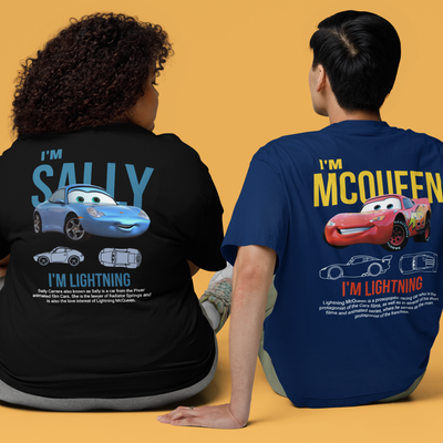 Camiseta Básica Unissex Sally Loves McQueen