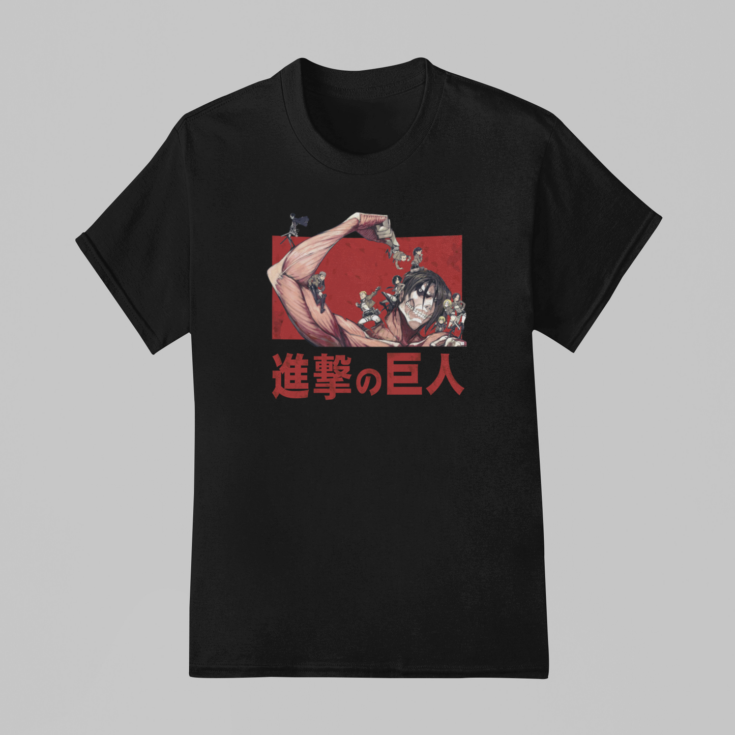Camiseta Básica Unissex Attack On Titan Shingeki