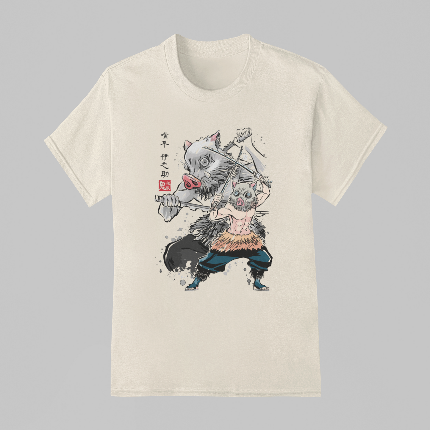 Camiseta Básica Unissex Demon Slayer Inosuke Graphic