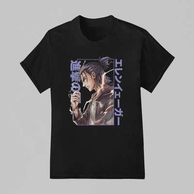 Camiseta Básica Unissex Attack On Titan Graphic