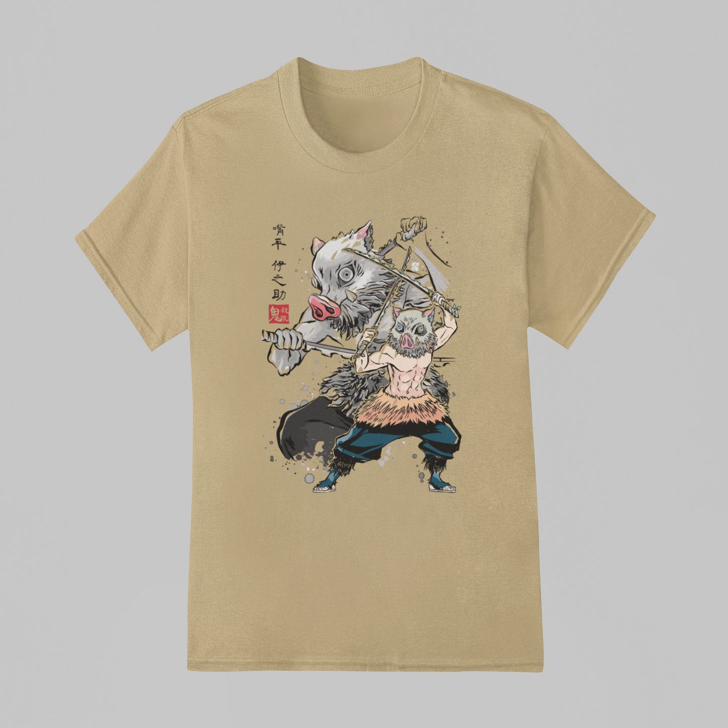 Camiseta Básica Unissex Demon Slayer Inosuke Graphic