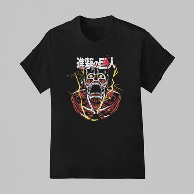 Camiseta Básica Unissex Attack On Titan Rain