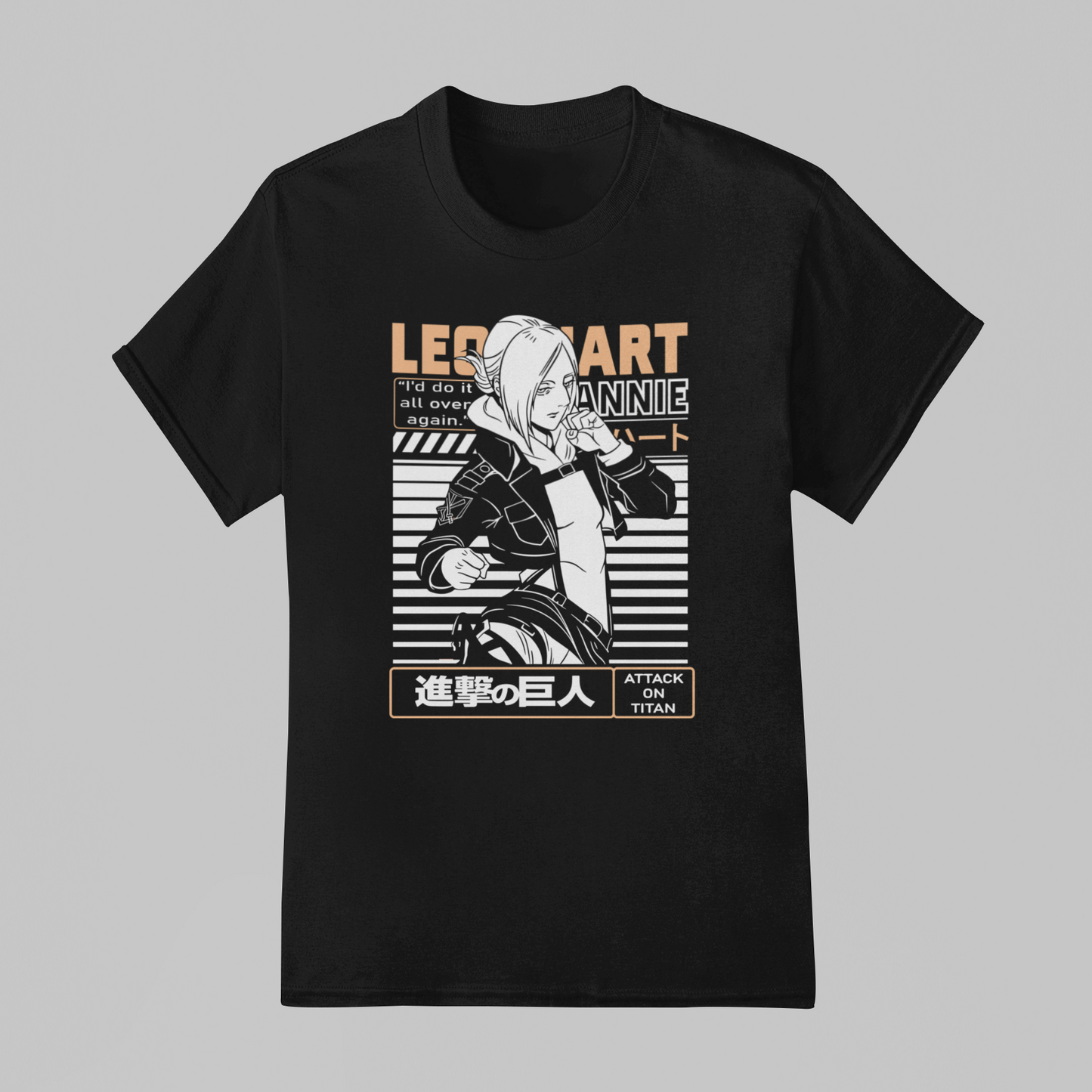 Camiseta Básica Unissex Attack On Titan Annie Leonhart