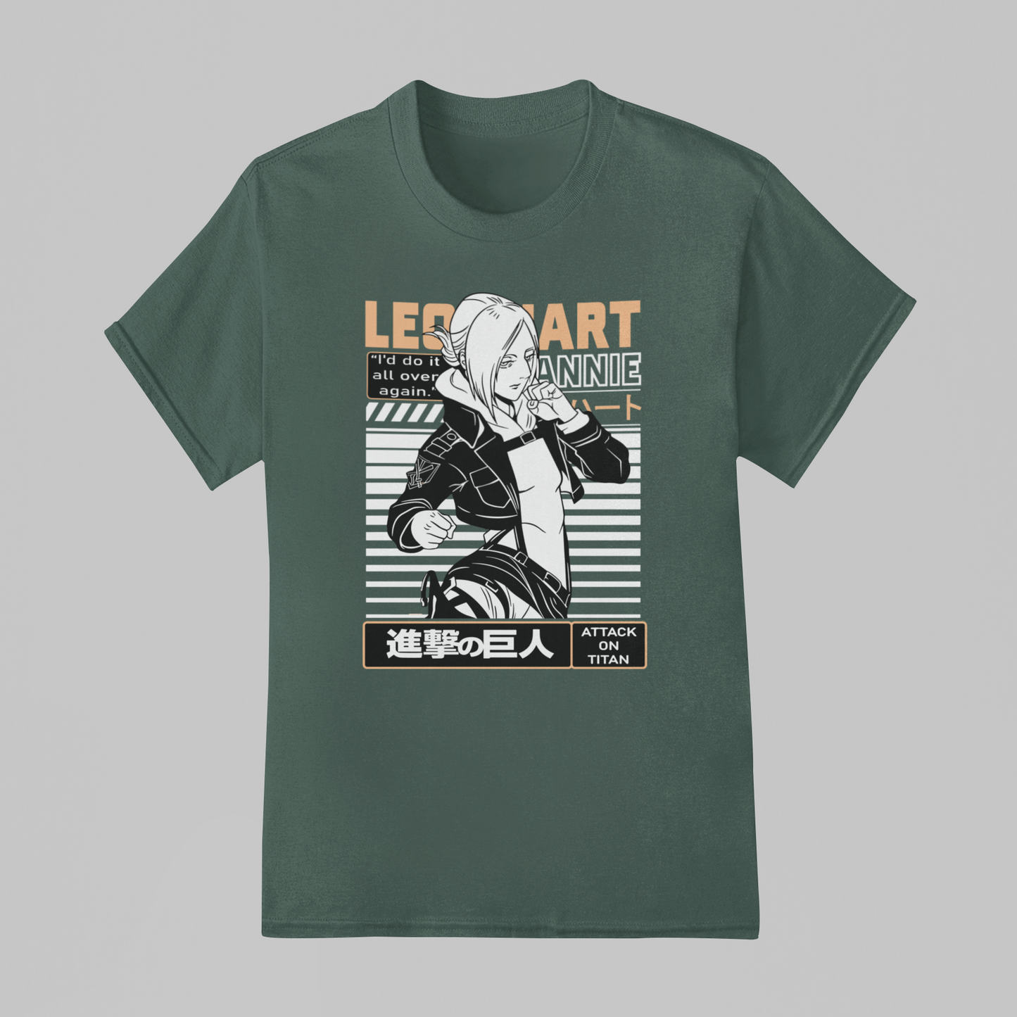 Camiseta Básica Unissex Attack On Titan Annie Leonhart