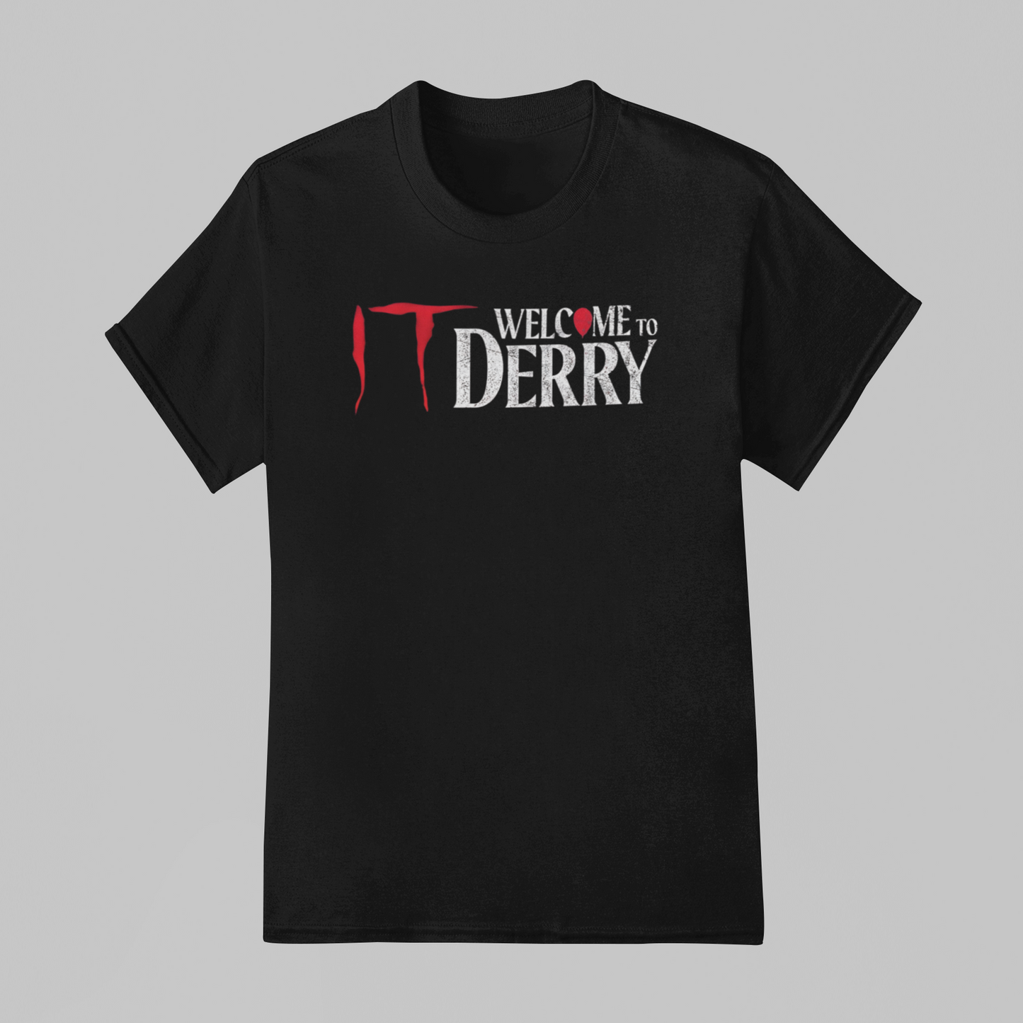 Camiseta Básica Unissex IT: Bem Vindos A Derry Logo Name