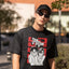 Camiseta Básica Unissex Okarun and Ayase- preto
