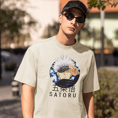 Camiseta Básica Unissex Angry Gojo Satoru Jujutsu Kaisen