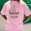 Camiseta Basica Vinland Saga Vinland Ship-rosa bebe