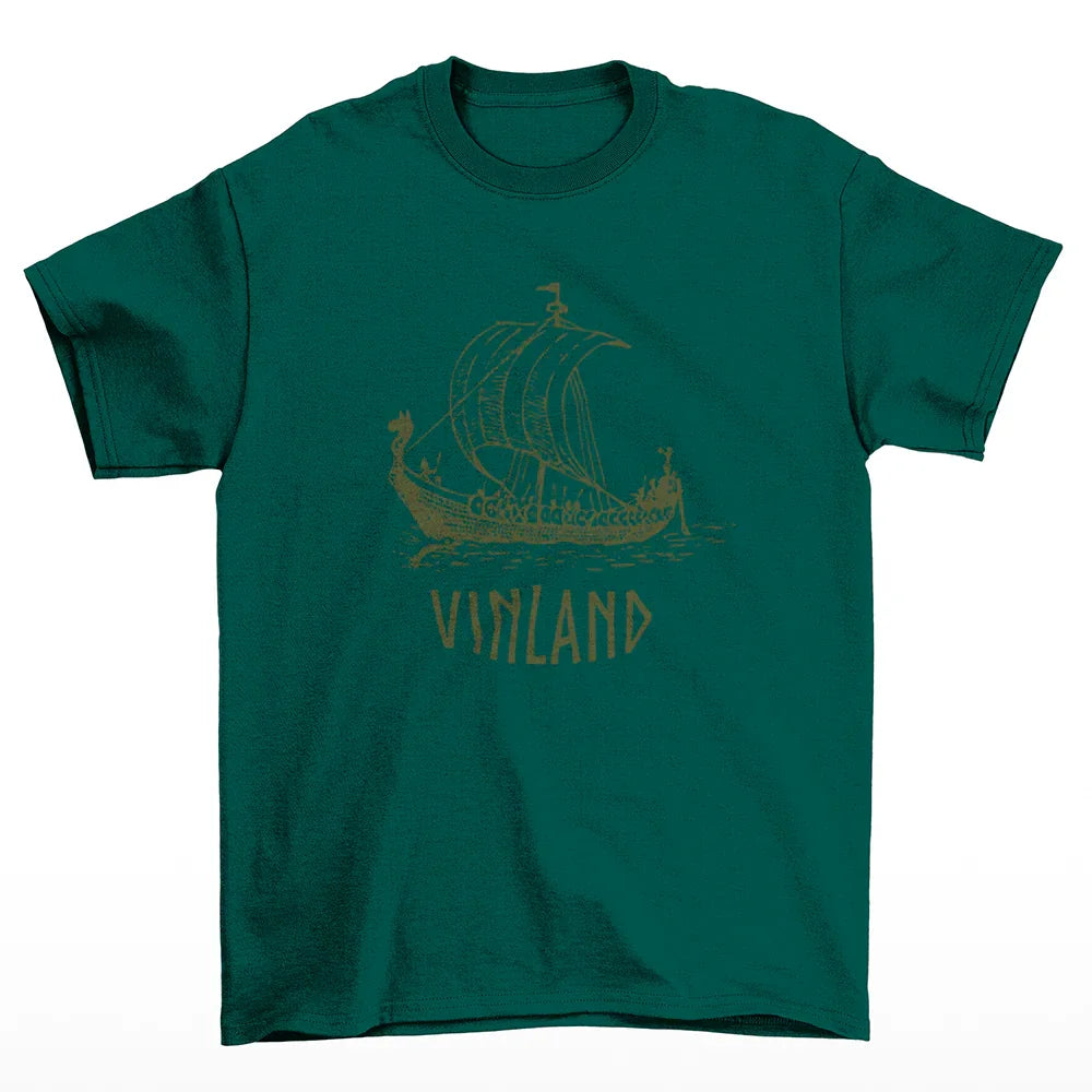 Camiseta Basica Vinland Saga Vinland Ship-verde