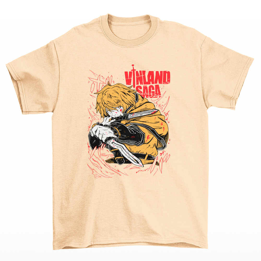 Camiseta Básica Unissex Vinland Saga THORFINN-perola
