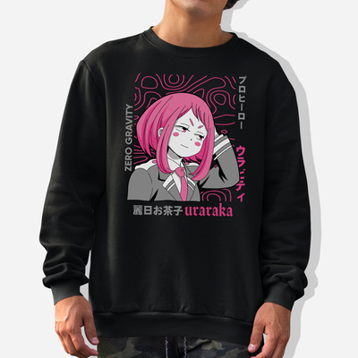 Moletom Gola Redonda Uraraka My Hero Academy Boku No Hero