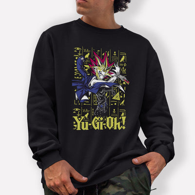 Moletom Gola Redonda Yugi Muto Yu-Gi-Oh!-preto