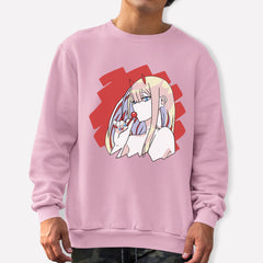 Moletom Gola Redonda Zero Two Ecchi