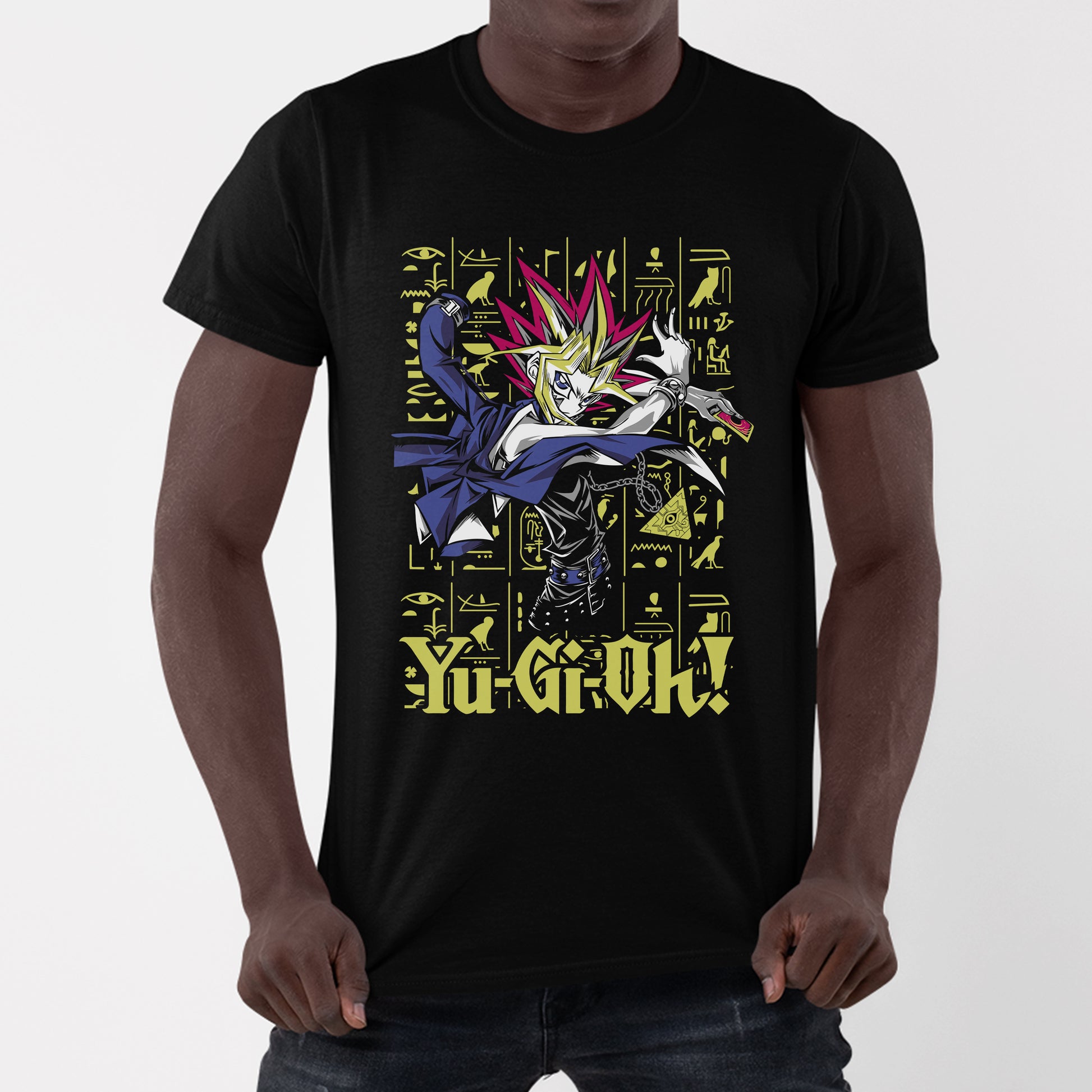 Camiseta Básica Yugi Muto Yu-Gi-Oh!-preta