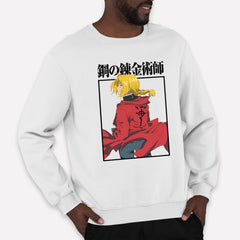 Moletom Gola Redonda Fullmetal Alchemist Edward