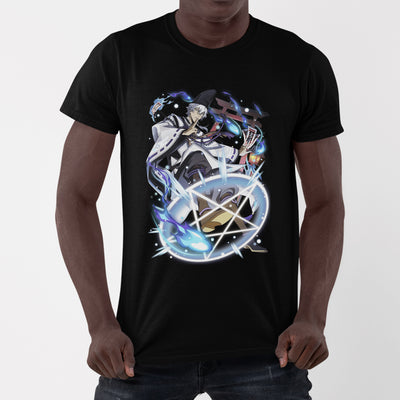 Camiseta Básica Fukuzawa Yukichi Bungou Stray Dogs-preto