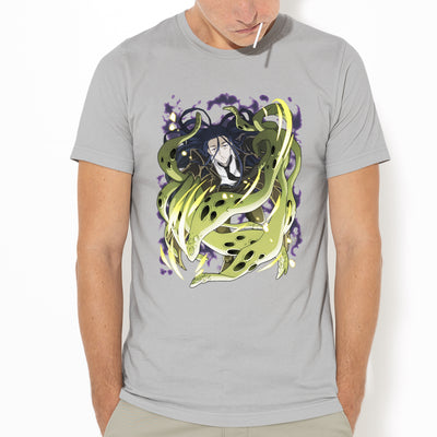 Camiseta Básica Lovecraft Bungou Stray Dogs-cinza