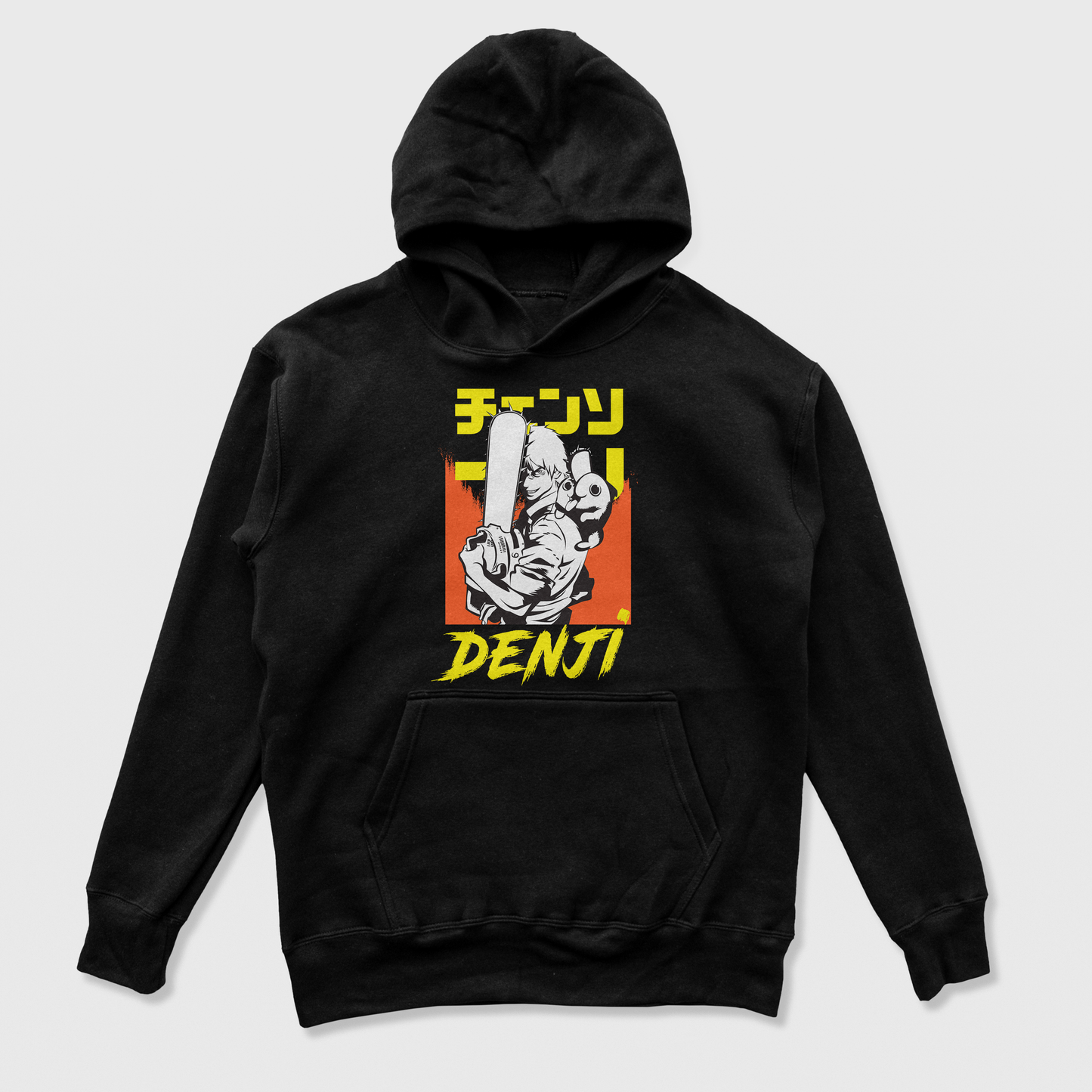Moletom Canguru Anime Chainsaw Man Denji Graphic
