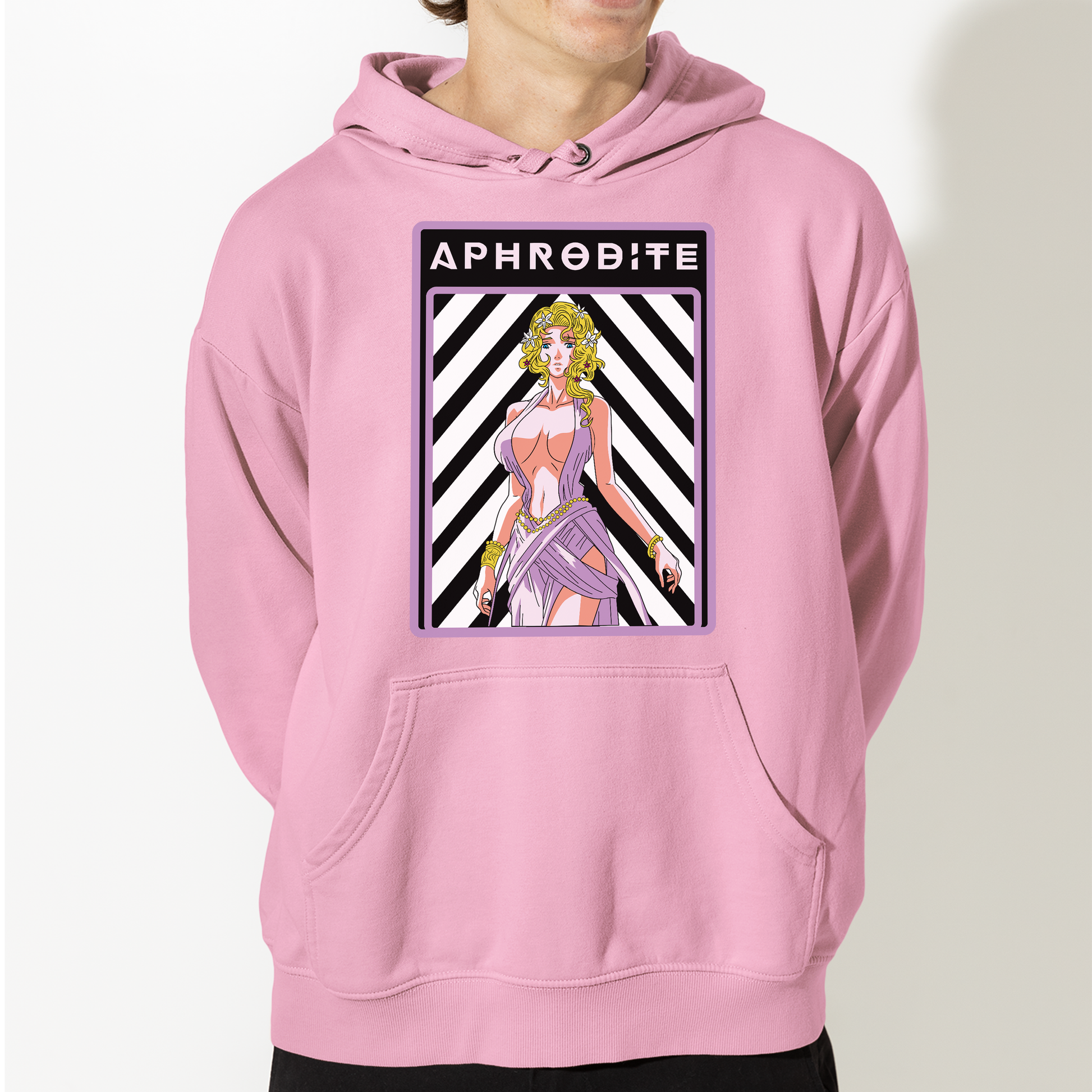Moletom Canguru Aphrodite Record of Ragnarok-rosa bebe