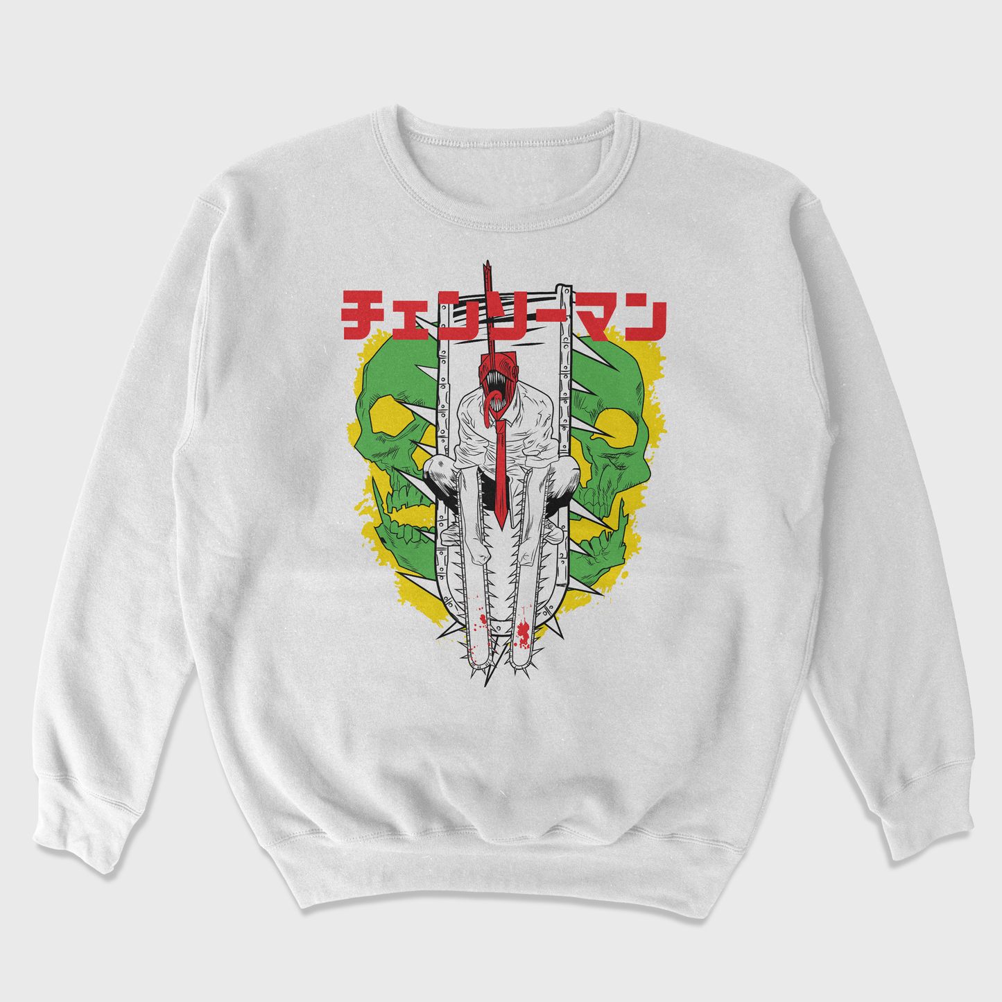 Moletom Gola Redonda Anime Chaisaw Man Denji