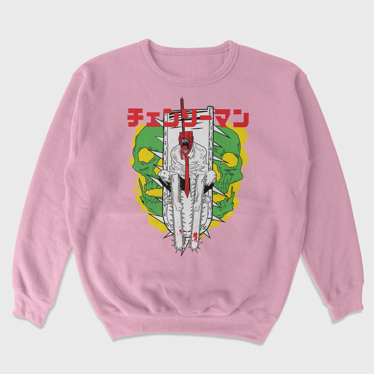 Moletom Gola Redonda Anime Chaisaw Man Denji