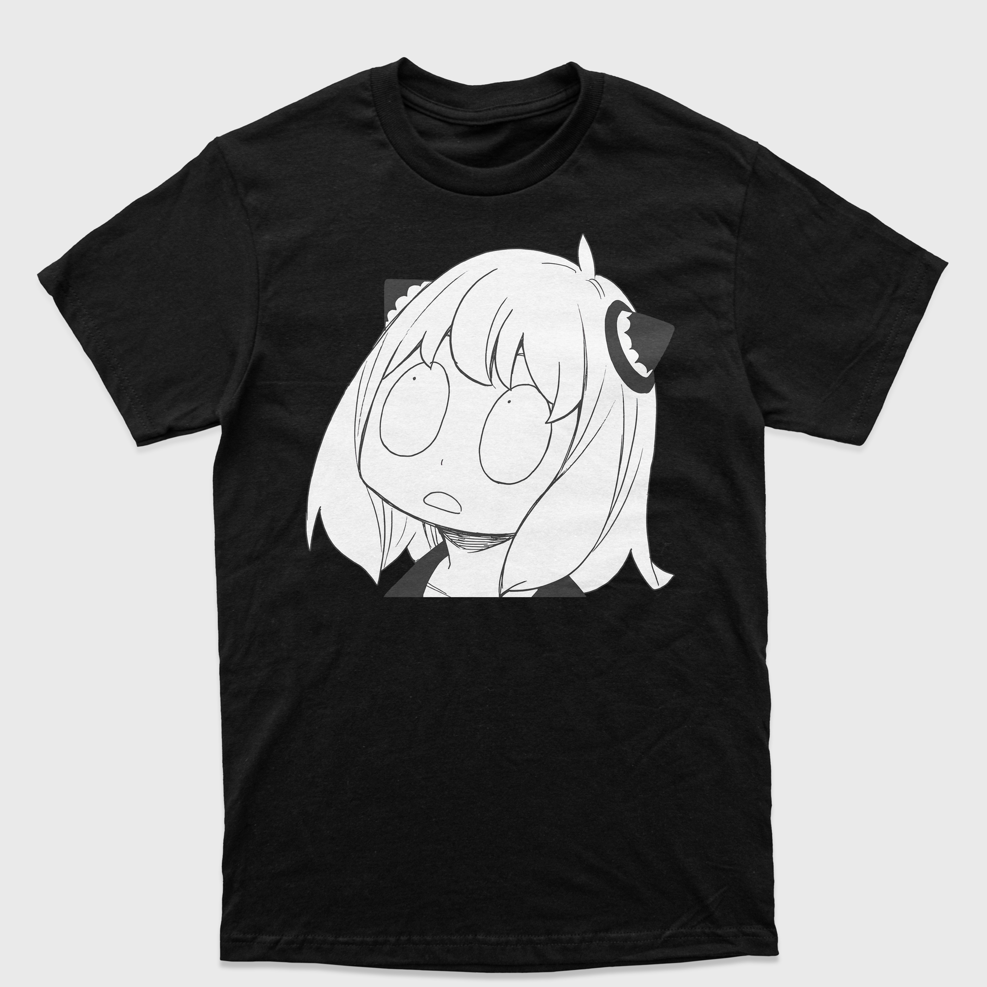 Camiseta Anya Spy x Family Anime-preto
