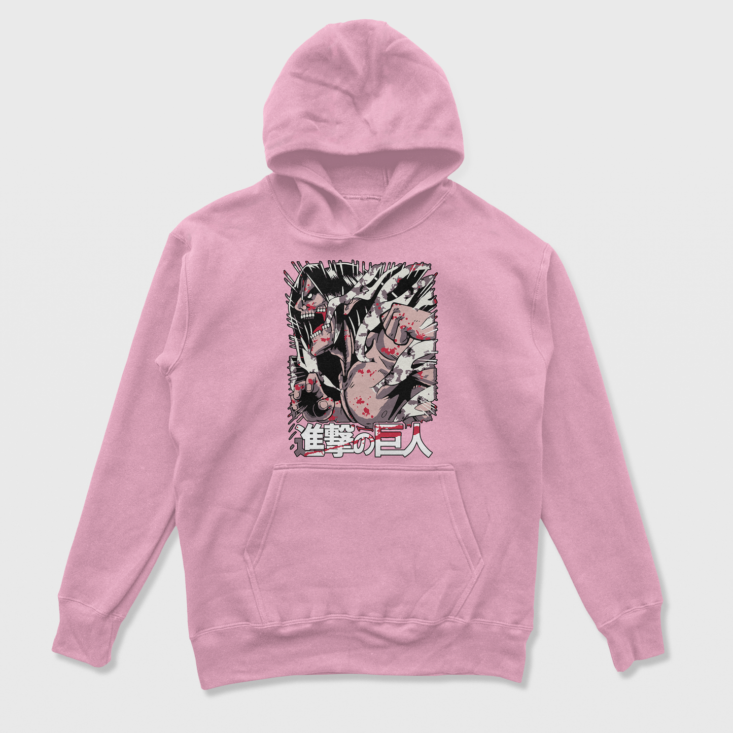Moletom Canguru Attack On Titan Eren Ataque