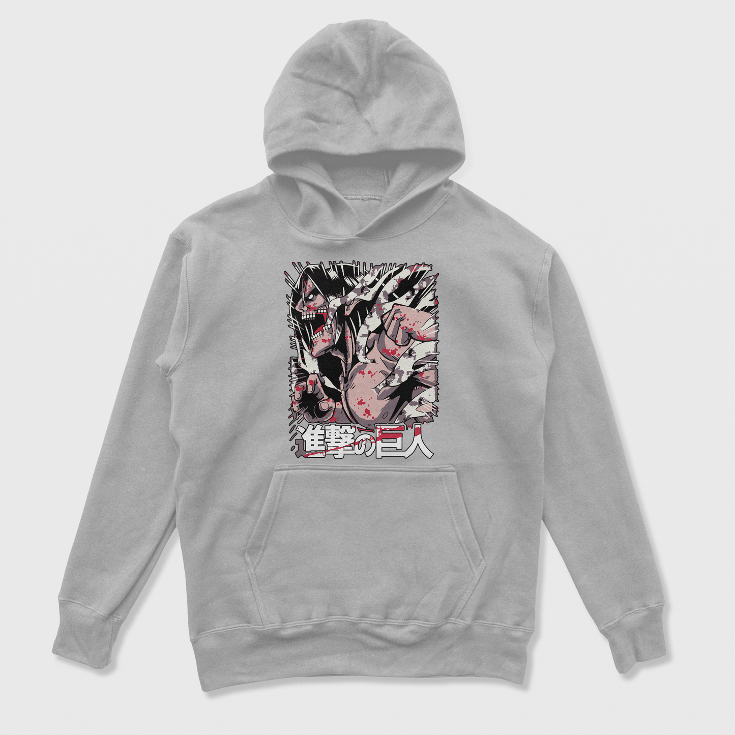 Moletom Canguru Attack On Titan Eren Ataque