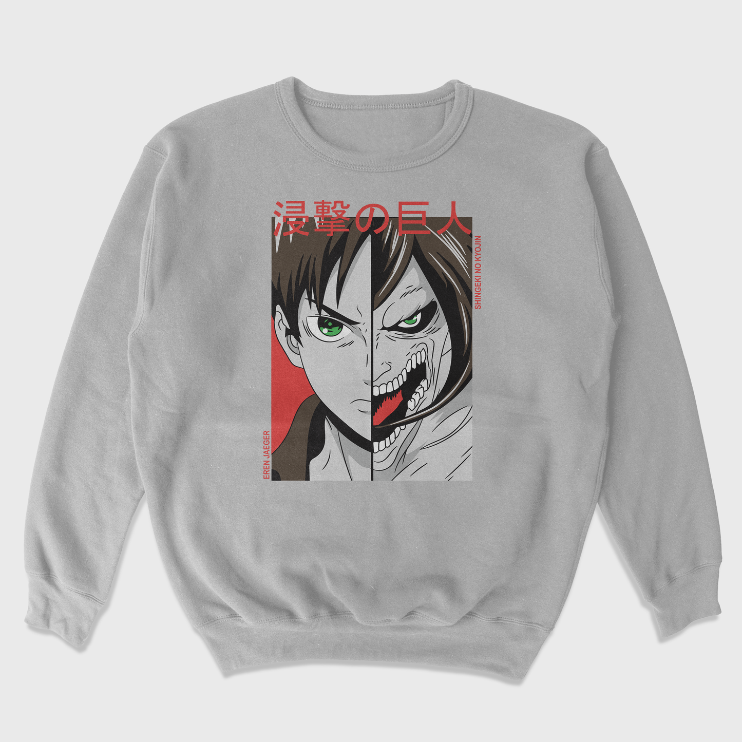 Moletom Gola Redonda Attack On Titan Eren
