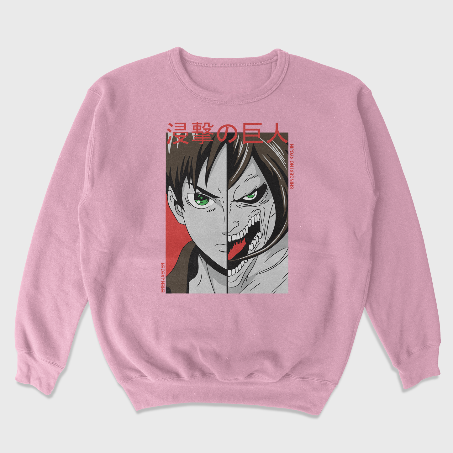 Moletom Gola Redonda Attack On Titan Eren