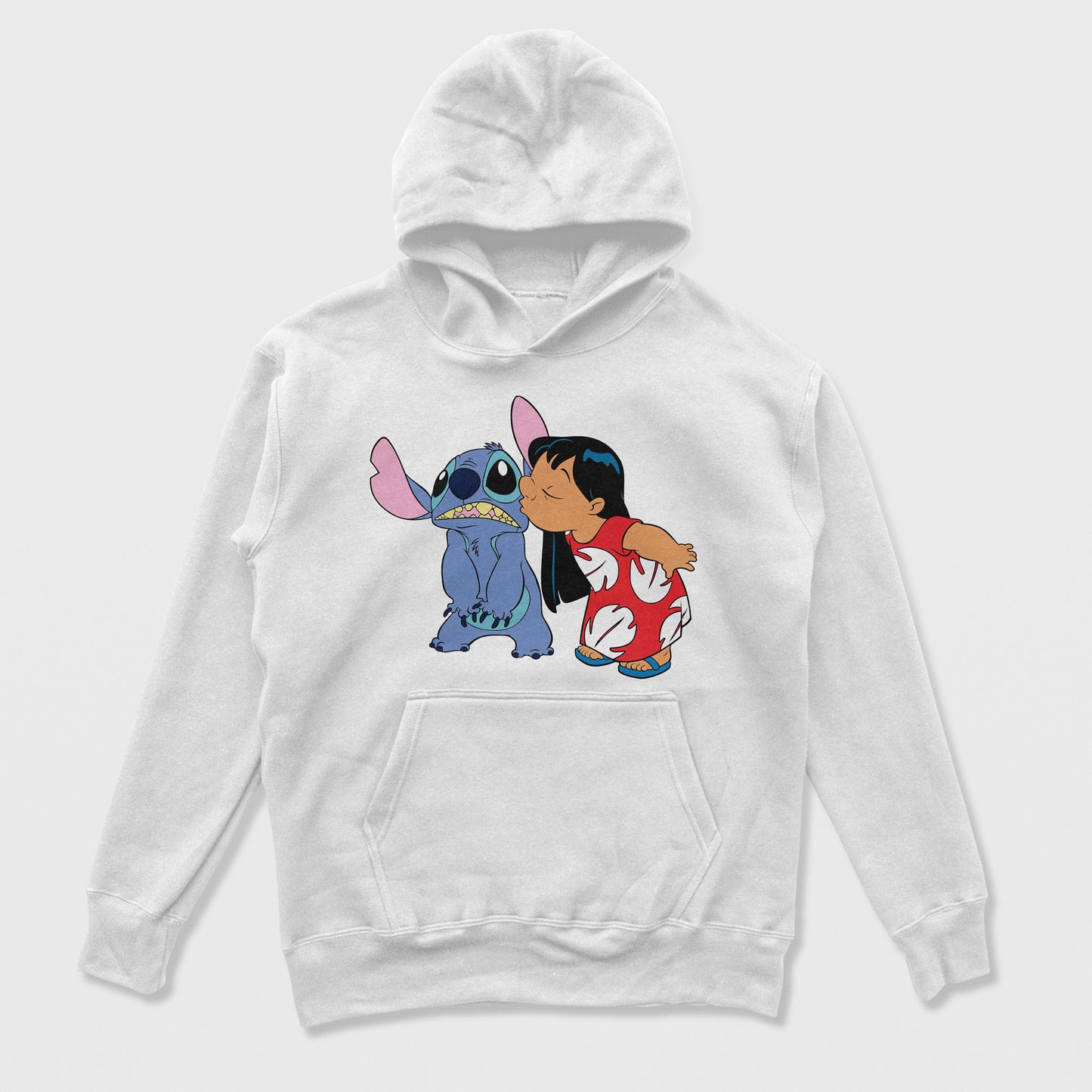 Moletom Canguru Lilo Beijando Stitch