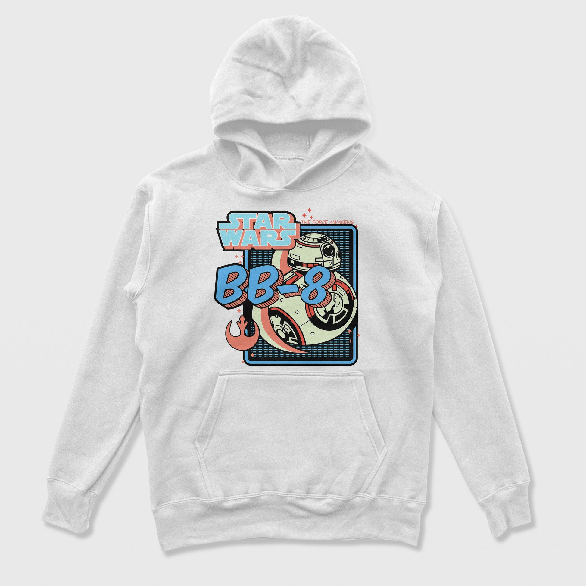 Moletom Canguru BB-8 Star Wars Branco