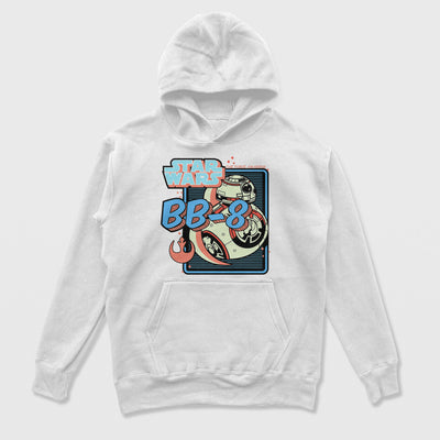 Moletom Canguru BB-8 Star Wars Branco