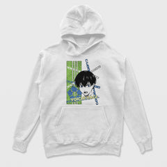 Moletom Canguru Isagi Chain Break Blue Lock