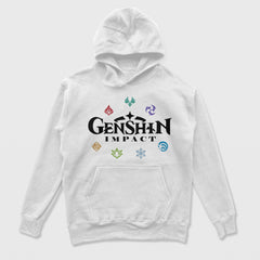 Moletom Canguru Genshin Impact Logo