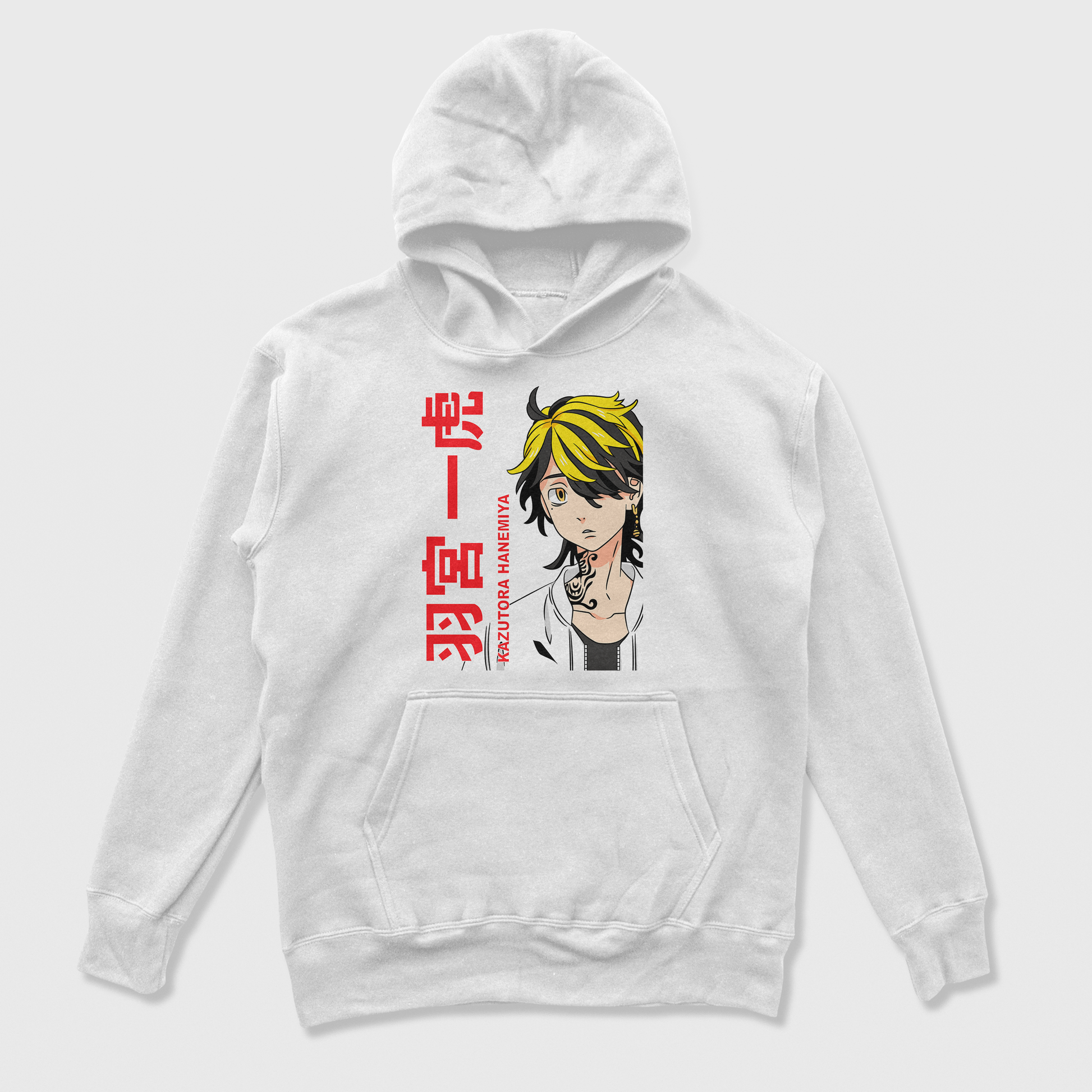 Moletom Canguru Kazutora Hanemiya Tokyo Revengers Branco