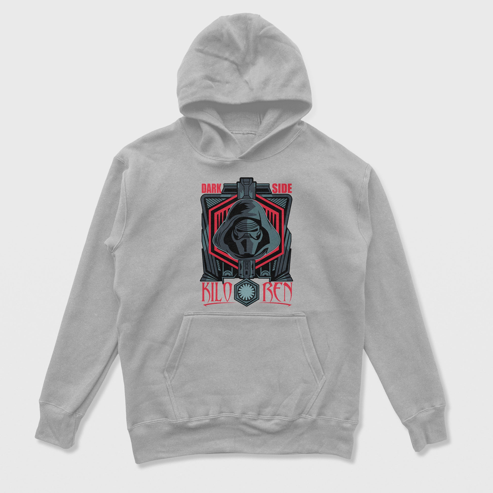 Moletom Canguru Kylo Ren Dark Side Star Wars Cinza
