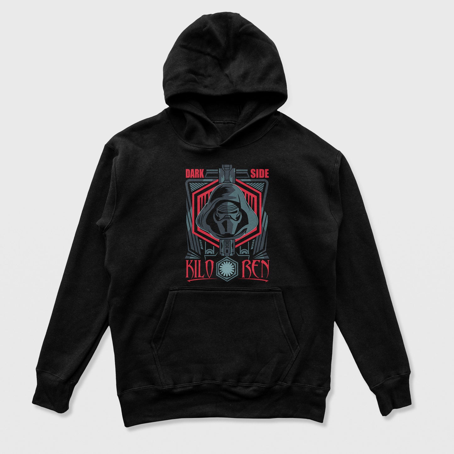 Moletom Canguru Kylo Ren Dark Side Star Wars Preto