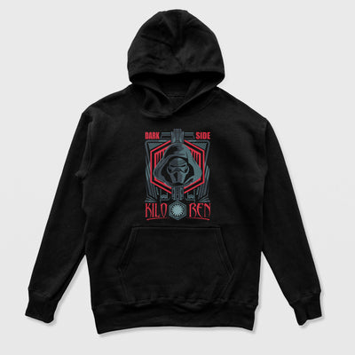 Moletom Canguru Kylo Ren Dark Side Star Wars Preto