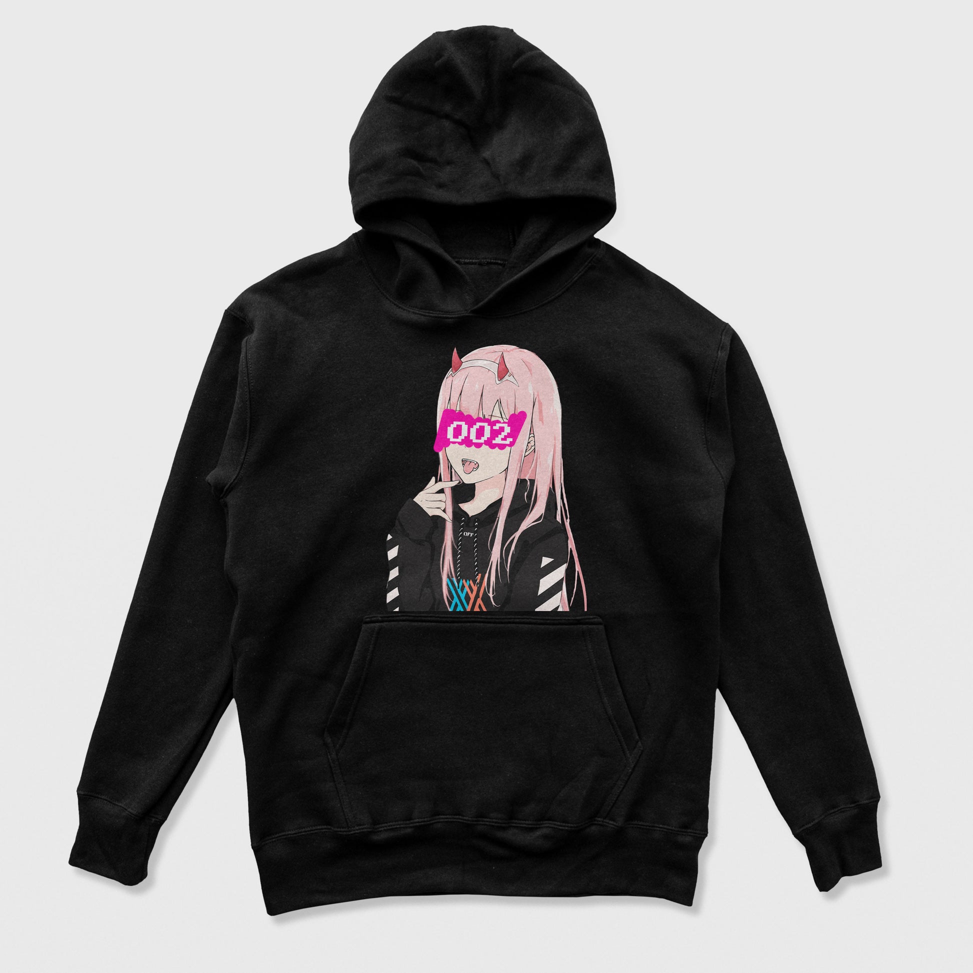 Moletom Canguru 002 Darling In The Franxx Preto