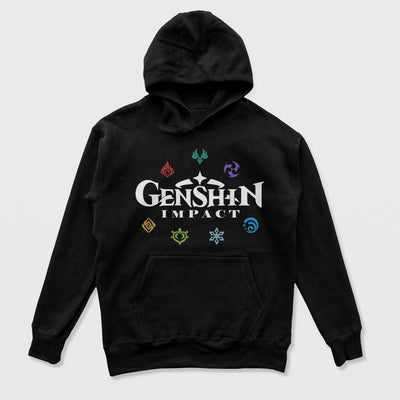 Moletom Canguru Genshin Impact Logo