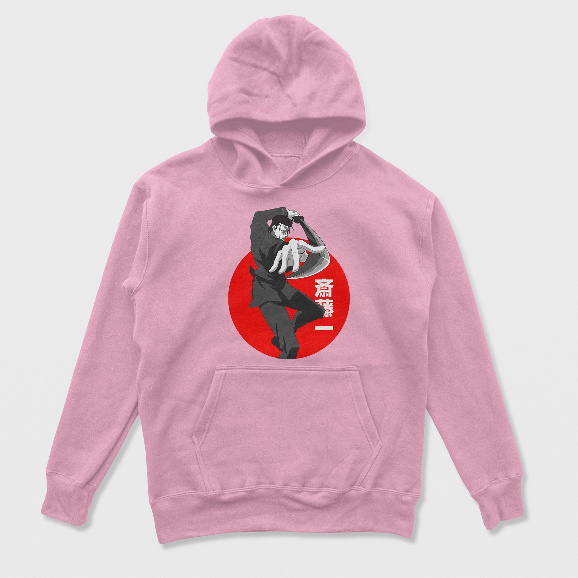 Moletom Canguru Hajime Saito Samurai X-rosa bebe