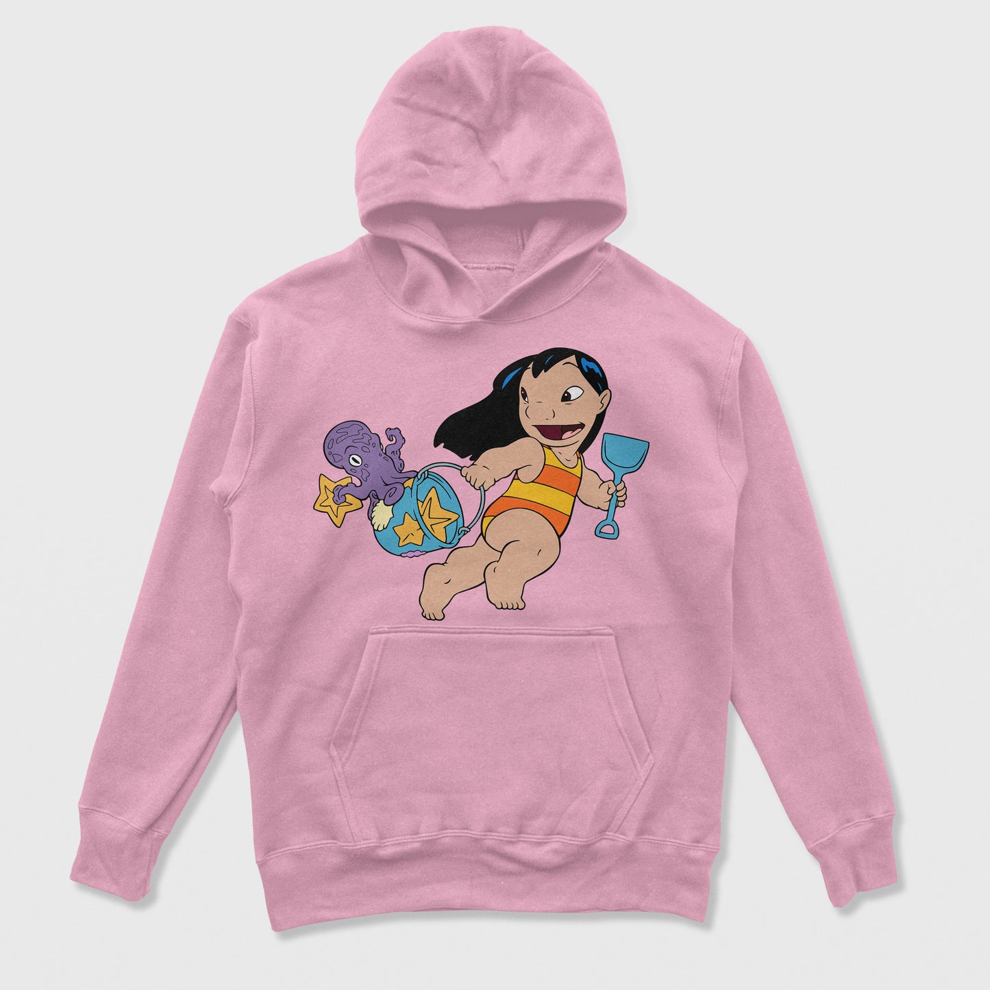 Moletom Canguru Lilo Brincando na Praia