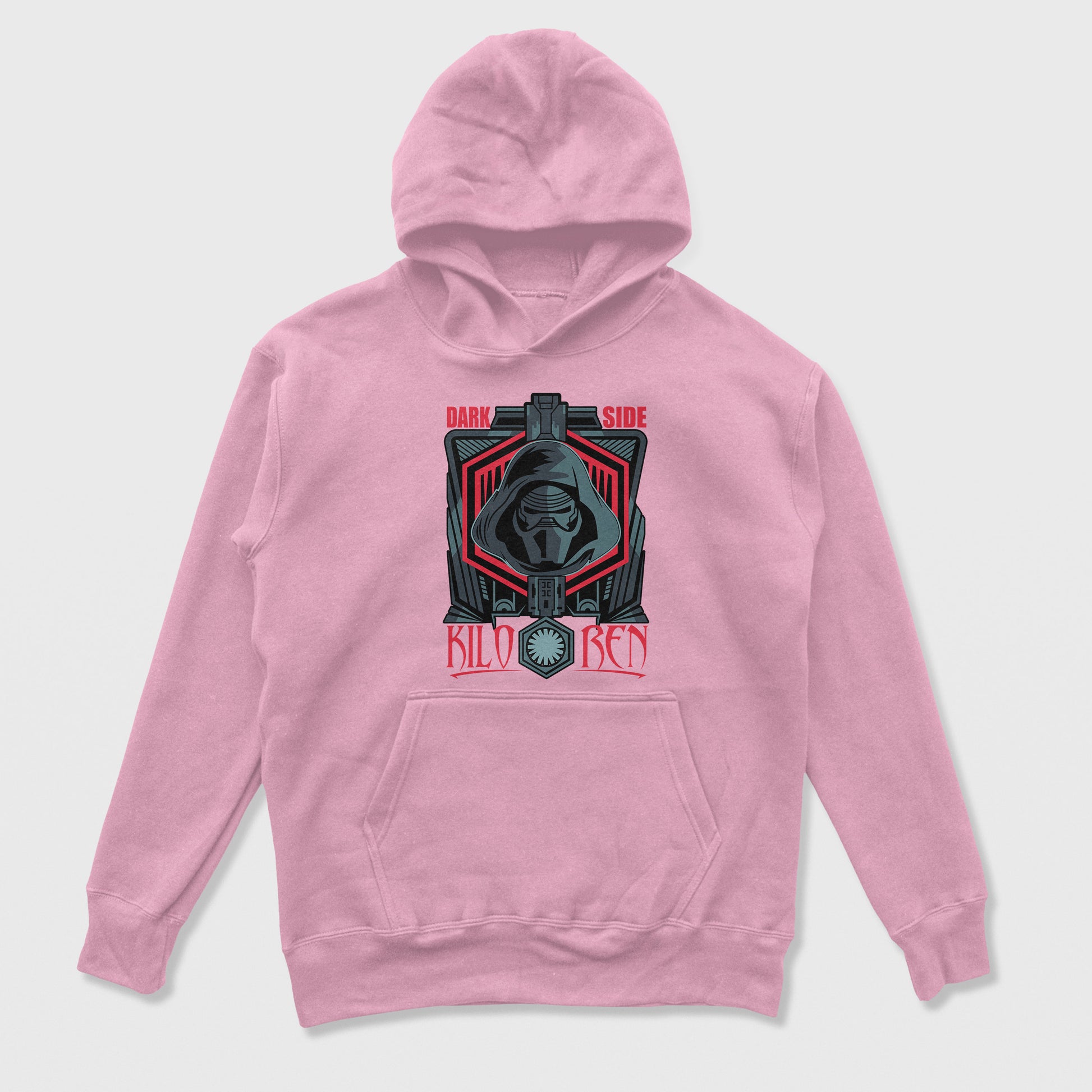 Moletom Canguru Kylo Ren Dark Side Star Wars Rosa Bebê