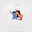 Camiseta Básica Lilo Beijando Stitch