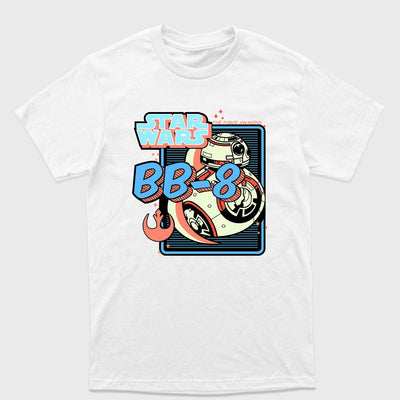 Camiseta Básica BB-8 Star Wars Branco